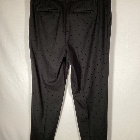 Talbots Black Heart High Rise Straight Leg Hampshire Ankle Pants sz 10 - Picture 4 of 5